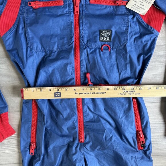VTG Roffe 360 One Piece Spring Snow Ski Powder Shell Suit Womens M Blue Snowsuit - Picture 9 of 15